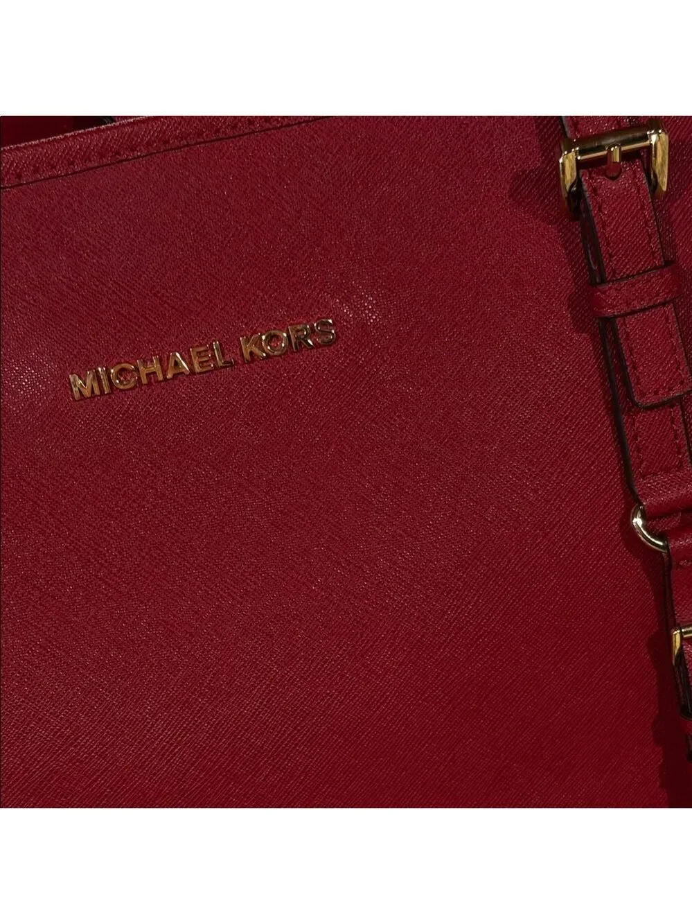 Michael Kors Jet Set Travel Tote Bag Dark Red Wine
